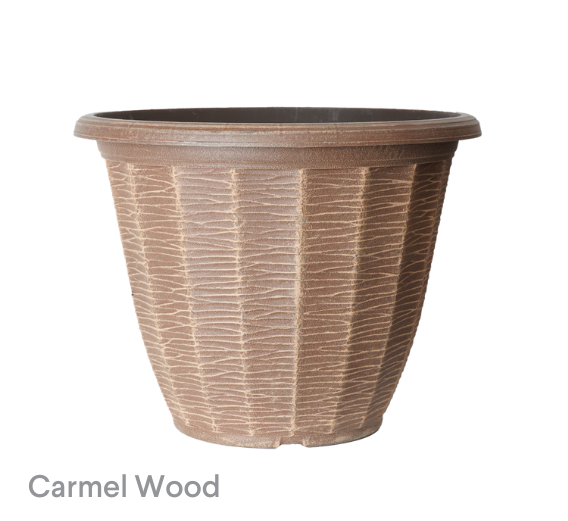 image of Riverstone Caramel Wood Planters